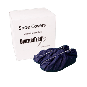 SHOE COVER NAVY BLUE 50/PK