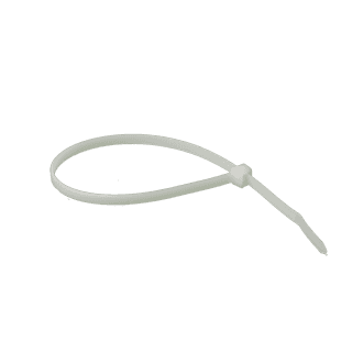 Ties, Wire, Nylon, Wht, 11", Pk 100